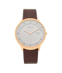 iShopping - Titan Edge Analog Men's Leather Watch - Brown (1843WL01)