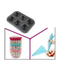 iShopping - Promax Muffin Baking Tray 6 Cupcakes