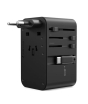 iShopping - Choetech GaN 45W PD Unviersal Travel Adapter With Retractable USB-C Black (PD5021)
