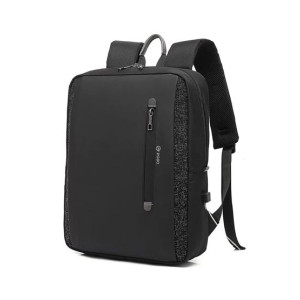 Poso Laptop Backpack (PS-650)-Black-15.6
