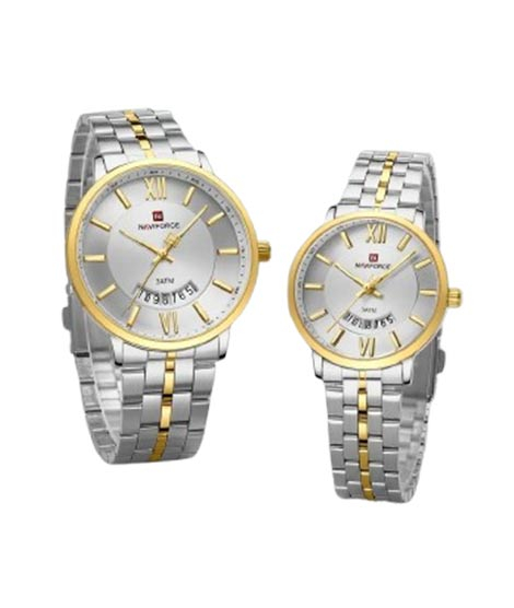 iShopping - Naviforce Affinity Pair Watch For Couple Two Tone (NF-9238C-7)