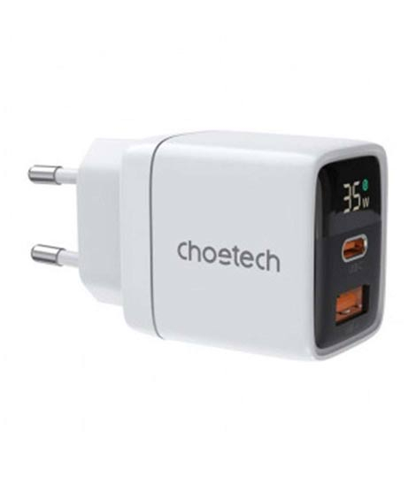 iShopping - Choetech PD35W USB-C and USB-A GaN Charger With Display (PD6052) 