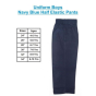 iShopping - Muzamil Store 30 Inch Half Elastic Navy Blue Pant for School Boys