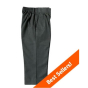 iShopping - Muzamil Store 24 Inch Half Elastic Grey Pant for School Boys