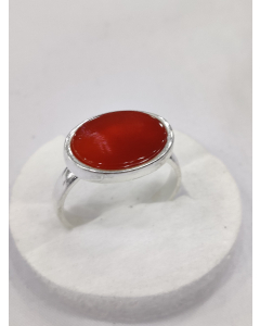 Gilgit Bazaar Aqeeq Stone Silver Ring (20)