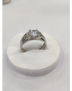 Gilgit Bazaar Mossonite Stone Silver Ring (29)
