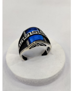 Gilgit Bazaar Zircon Stone Silver Ring (30)