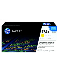 HP 124A LaserJet Toner Cartridge Yellow (Q6002A)