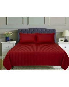 MBN Textile 3 Pcs luxury Cotton Sotton Plain Double Bedsheet