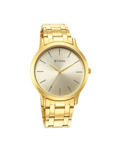 Titan Karishma Radiance Collection Analog Men's Watch - Golden (1825YM08)