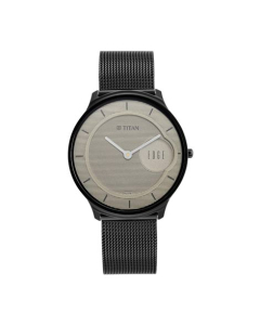 Titan Edge Baseline Analog Men's Watch - Black (1843NM01)