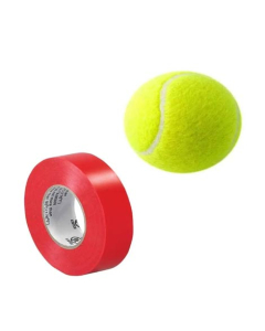 Afreeto Tennis Cricket Ball With With Red Tape