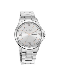 Titan Trendsetters Collection Analog Men's Watch - Silver (1870SM01)