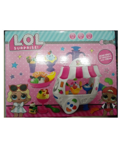 M Toys Dough Ice-cream Cart with Colorful Doughs