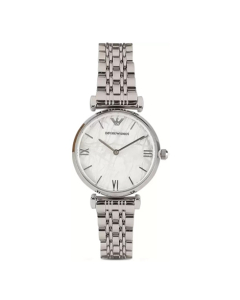 Emporio Armani Gianni T-Bar Women's Watch Silver-Tone (AR11170)