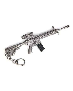 Afreeto PUBG M416 Metal Car Keychain For Boys