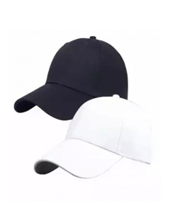 A & S Plain Cotton Cap For Men Pack Of 2