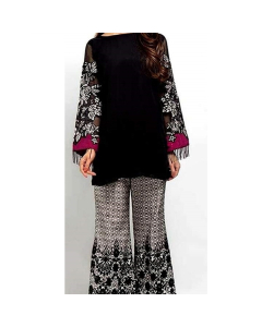 A.A Clothes Embroidered Linen Dress For Women 2 Piece (D-21194)