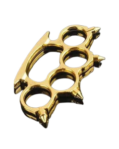 Aaka Brass Steel Hand Punch Knuckle Golden (0002)