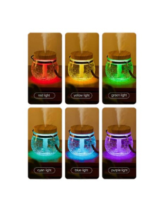 Muzamil Store Ice Glass Aroma Air Humidifier