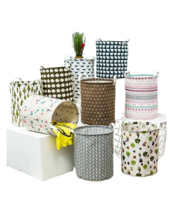 Muzamil Store Waterproof Folding Cotton Storage Basket