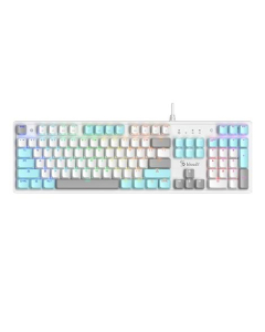 A4Tech Bloody Mechanical Switch RGB Gaming Keyboard (S520N)-Ice White