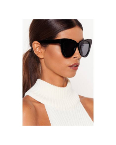 Afreeto Slim Square Frame Sunglasses Black