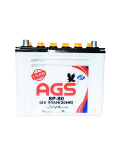 AGS 50Ah 12V Lead Acid Unsealed Car Battery (SP-80)