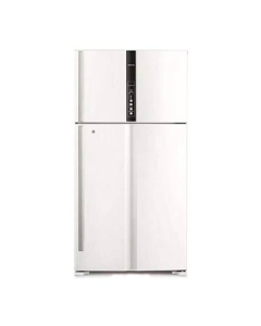 Hitachi Freezer-on-top Refrigerator 34 Cu Ft Texture White (RV-990PK1K)-Texture White