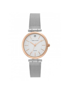 Anne Klein Bangle Women's Watch White Gold (AK/3565SVRT)