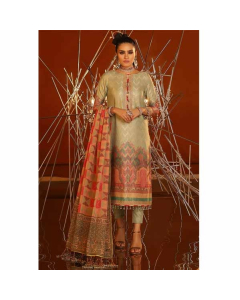 Al Karam Festive Collection 2020 3 Piece (FC-14F-20-Sea Green)