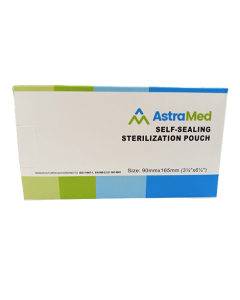 Astramed Self Sealing Sterilization Pouches 200Pcs - 90mm x 165mm