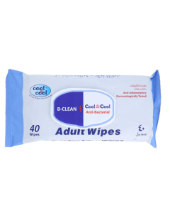 Cool & Cool Adult Wipes - 40 Pcs (A322CX)