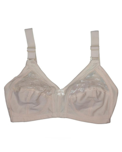 Ballerina Rose Cotton Jersey Bra For Women White