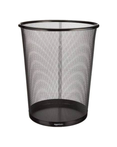 Easy Shop Black Net Metal Waste Paper Basket - Small