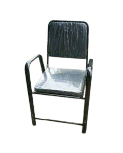 Easy Shop Steel Black Colour Coated Soft Set Chair