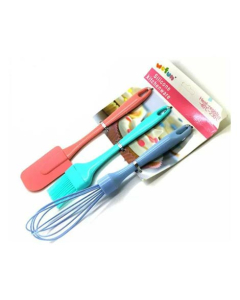 Easy Shop Non Stick Spacula Oil Brush and Beater Set
