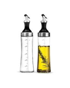 Easy Shop Glass and Steel Oil Bottle - 400ml