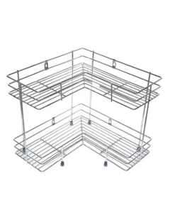 Easy Shop 2 Layer Kitchen and Home Metal Corner Rack