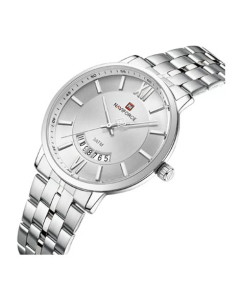 Naviforce Affinity Watch For Men Silver (NF-9238l-5)