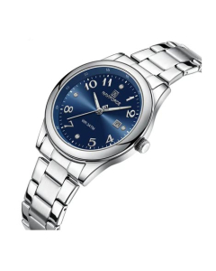 Navifoce Glamour Watch For Women Silver Blue (NF-5059-6)