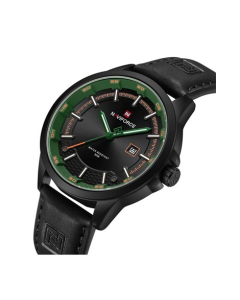 Naviforce Sophisti Date Watch For Men Black Green (NF-9248-10)