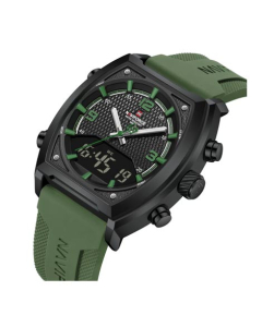 Naviforce Dual Master Watch For Men Green (NF-9242-8)