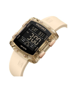 Naviforce Digitron Watch For Women Beige (NF-7121-3)