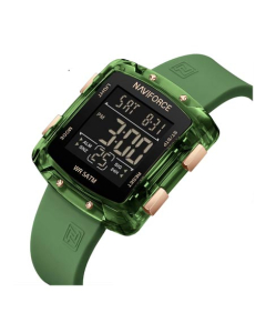 Naviforce Digitron Watch For Women Green (NF-7121-4)