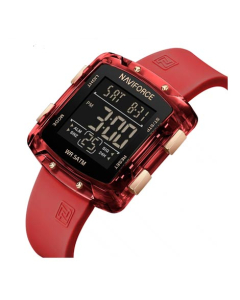 Naviforce Digitron Watch For Women Red (NF-7121-8)