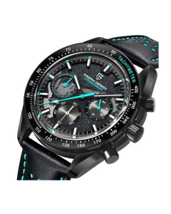 Benyar PD Leather Chronometer Men Watch Black (PD-1779-1)