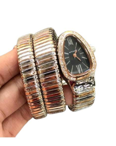 Charming Closet Snake Style Chain Women Watch-Just Black