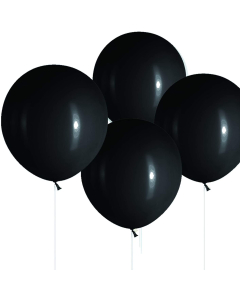 S&S Co Black Latex Balloons Pack of 25