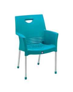 Boss Mega Jhony Pure Plastic Chair with Steel Legs (BP-317)